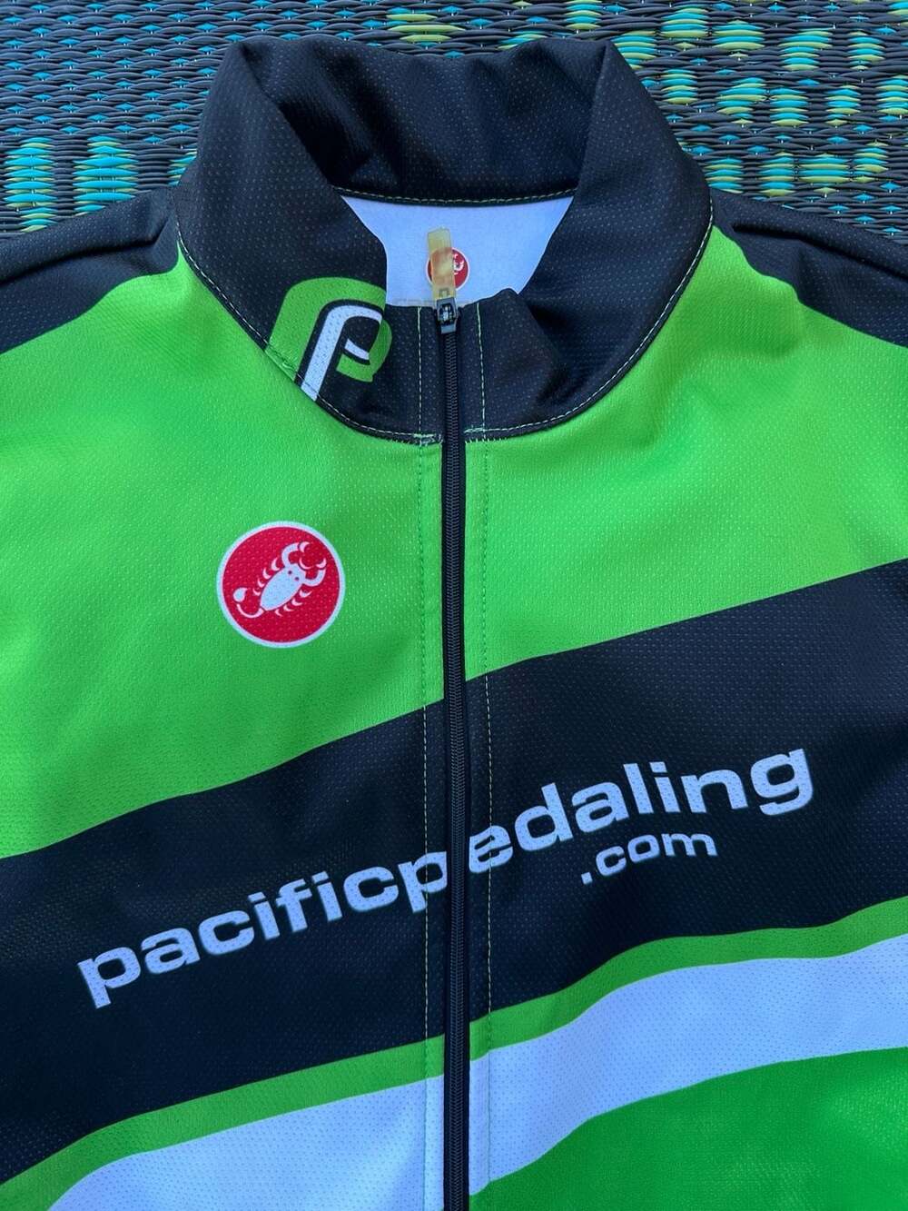 Castelli Pacific Pedaling Cycling Vest Green Black